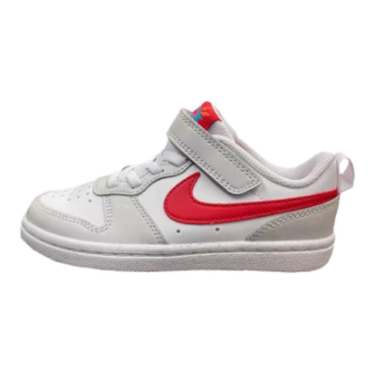 Nike Court Borough Low Casual Sneakers Shock Absorbing Durable Low Top Kids Sneakers White HF0741-161