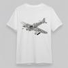 Men's Oversize T-Shirt Aircraft Line Art With Structural Details Graphic Tee