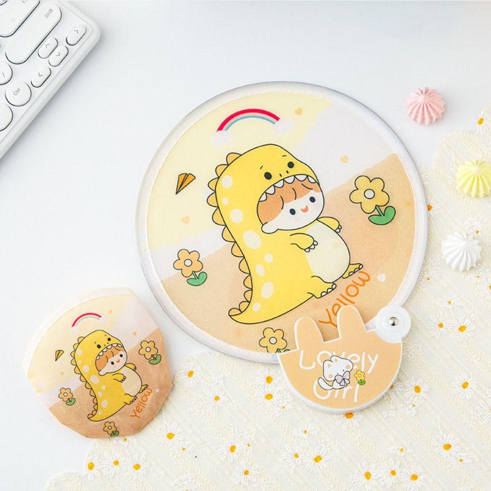 Пляжный газон Ручной веер Детский маленький веер Карманный маленький круглый веер Мини складной веер