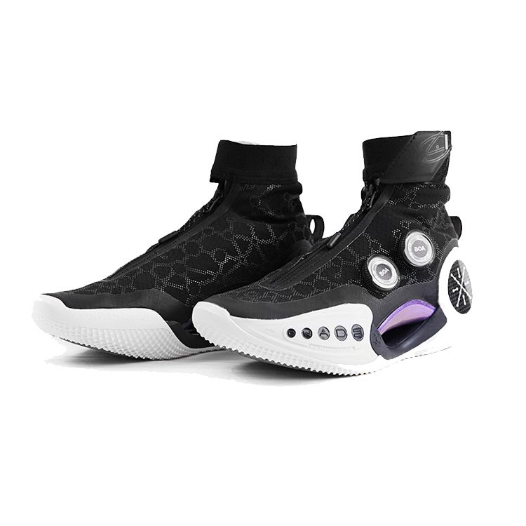 Баскетбольные кроссовки Li Ning Wow 9 Infinity High-Top женские кроссовки черные ABER002-1