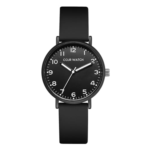 Экзаменационные наручные часы бесшумная секундная стрелка аналоговые простые милые стильные водостойкие до 3 атмосфер люминесцентные легко читаемые подходят мужчинам женщинам идеальны для студентов