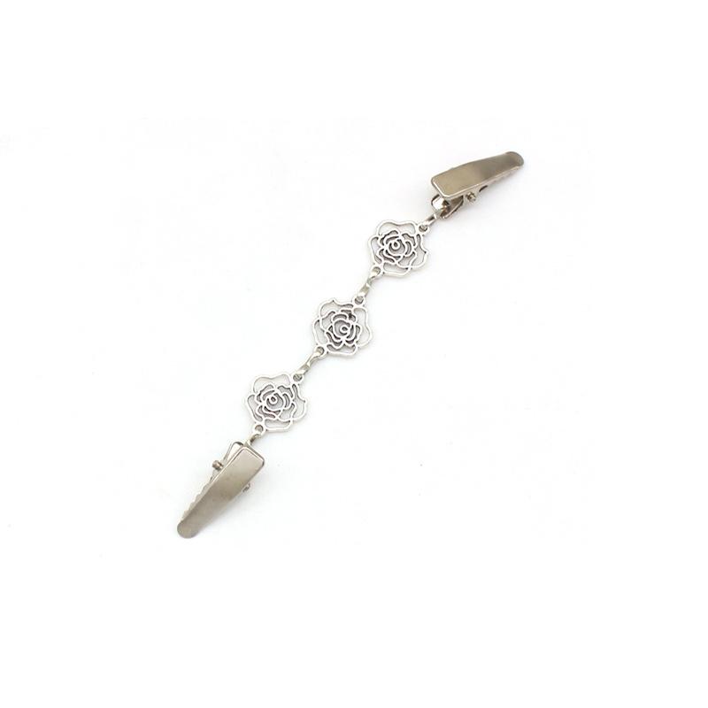 Ретро застежки-клипсы для кардигана для одежды, прищепки, зажим для шарфа, брошь, серебристая булавка, пряжка-клипса, держатель, женское платье, ювелирное изделие