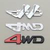 3D Metal Car Sticker 4WD Logo Emblem Trunk Badge Decal For Mitsubishi Asx Lancer 10 Outlander Pajero Sport L200 Colt Accessories