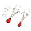 Dangle Non Clip On Body Jewelry , Red