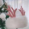 2 шт./компл. Премиальная полиэстеровая рождественская шапка с оленьими рогами, дизайн золотой серебряной блестящей снежинки для рождественского украшения, подарок