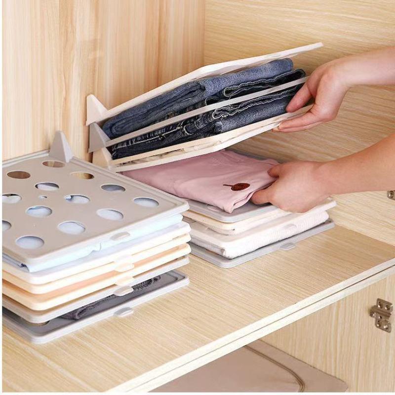 Multifunctional Portable Closet Storage Stacking Board Long Sleeve Clothes Folding Shirt Board