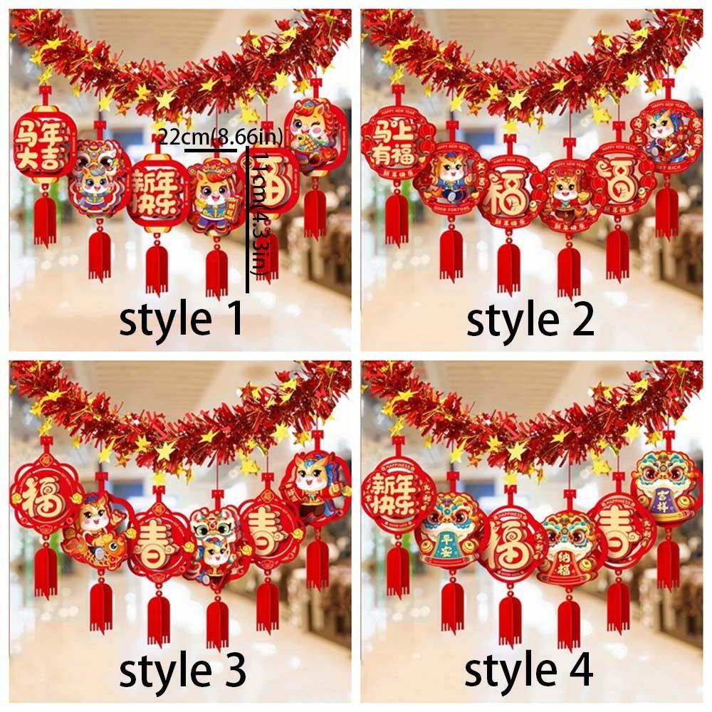 Chinese Style Horse Year Hanging Decorations Spring Festival Decoration  Garden Ceremonies