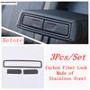 Car Rear Armrest Storage Box Water Cup Frame Decor Cover Trim Accessories For Mercedes Benz A Class W177 A200 A220  - 2024