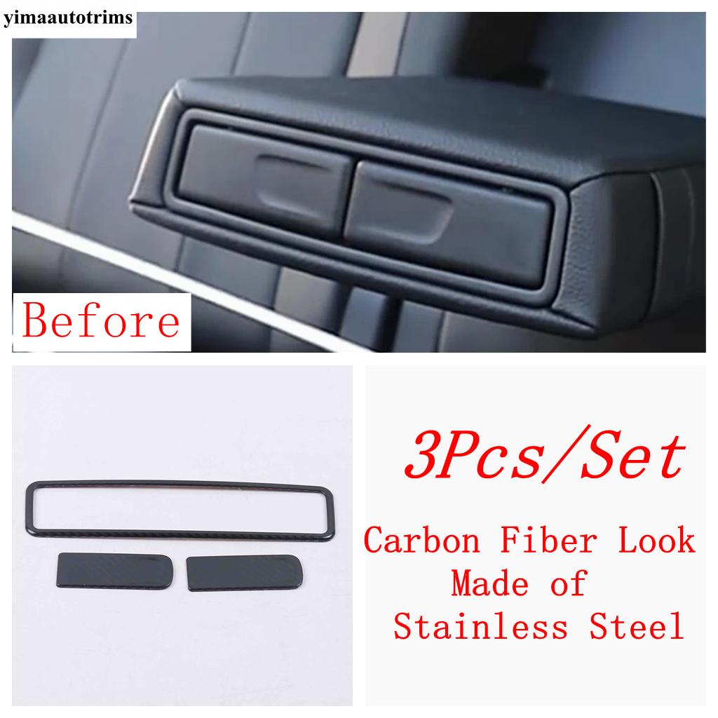 Car Rear Armrest Storage Box Water Cup Frame Decor Cover Trim Accessories For Mercedes Benz A Class W177 A200 A220 - 2024