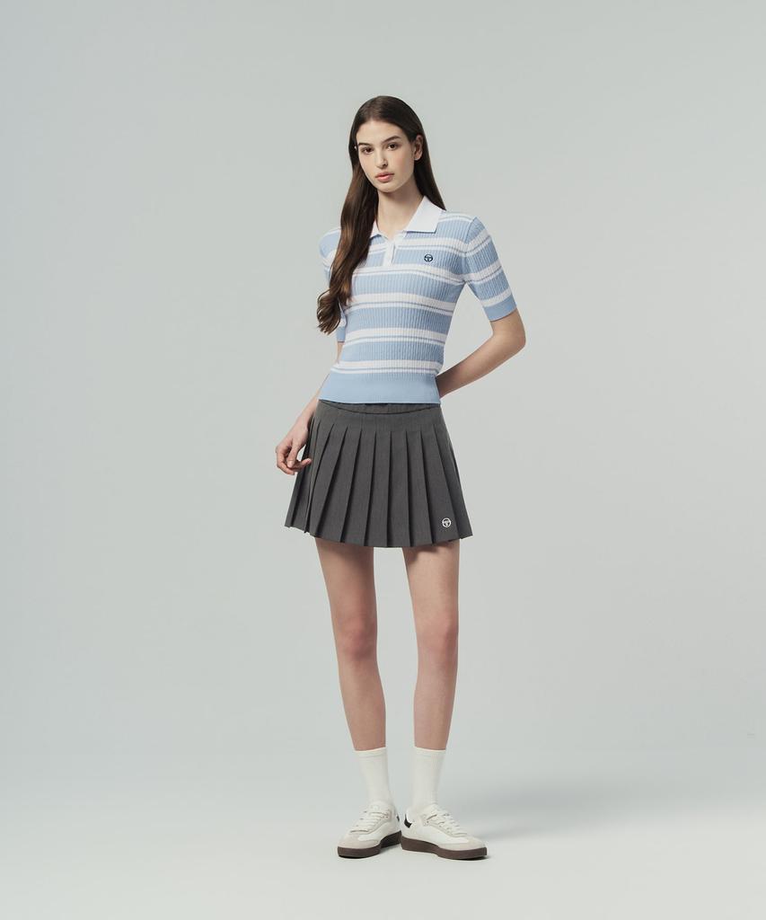 SERGIO TACCHINI W Фреска Вязаный Поло с Косами с Коротким Рукавом