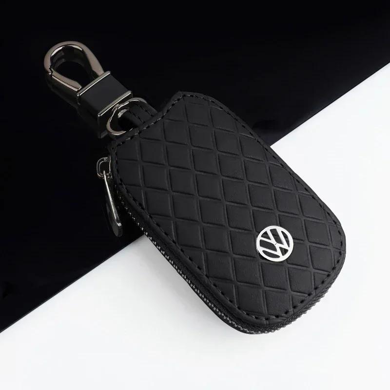 Для VOLKSWAGEN VW Кожаная Защитная Сумка-Чехол с Логотипом Автомобиля для Volkswagen Passat Santana Touareg Tiguan Golf Bora Lavida Jetta Beetle