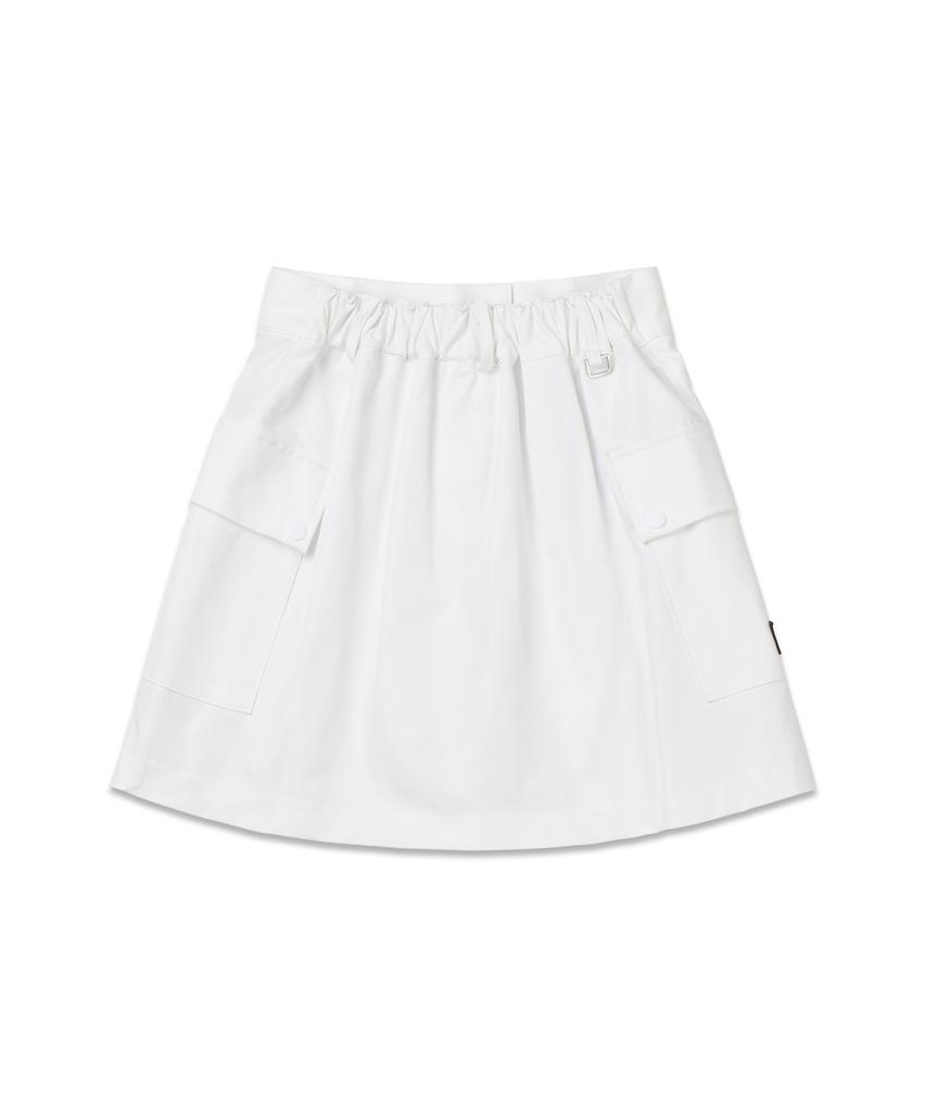 Mackie Cargo Pop Skirt White