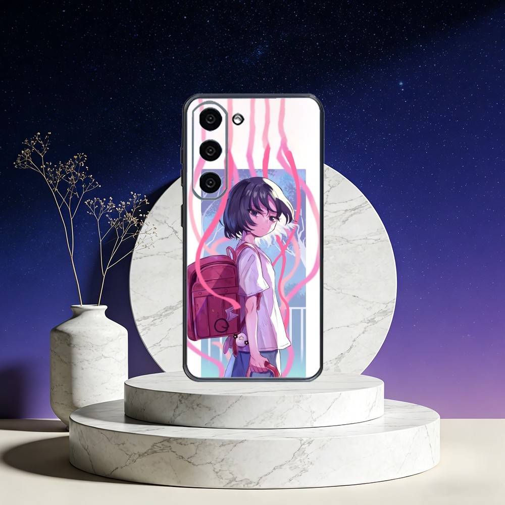 Takopii no genzai Чехол для телефона Samsung Galaxy A73,A72,A71,A70,A53,A52,A51,Другие Мягкий черный чехол