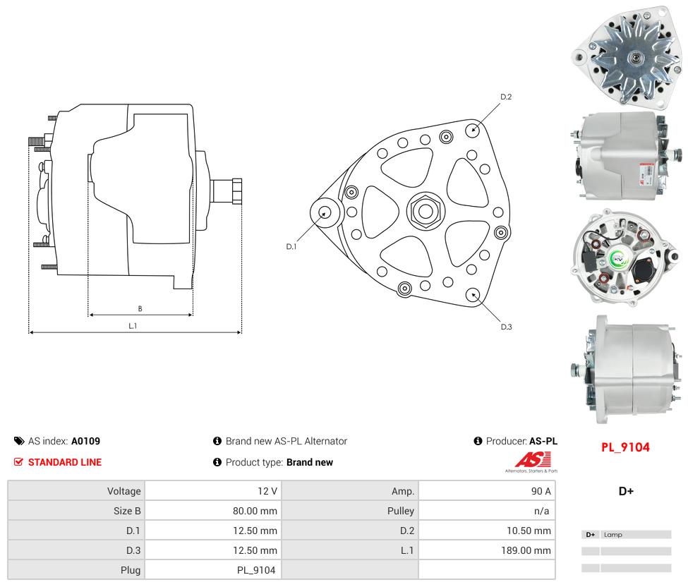 Alternator Claas 106 675 680 685