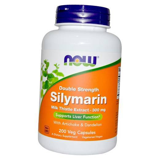 Экстракт молочного чертополоха, Silymarin Milk Thistle Extract 300, Now Foods  50вегкапс (71128100)