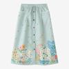 ZANZEA Women Loose Elastic Waist Casual Floral Print Skirts