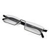 Unisex Half Ultralight High-definition Portable Titanium Frame Glasses Steel Reading Unique
