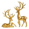 62KD Hand Carve Resin Deer Ornamentation Reindeer Sculpture Designs To Elevates Sophisticated Interior Styles Display