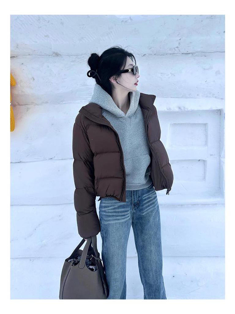 Women's Slim Fit Gray Hooded Sweatshirt - Petite Autumn Style 2025