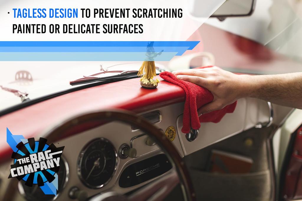 The Rag Company Terry 40x40 см 12 шт. Махровые полотенца TERRY для мытья автомобиля Многоцелевые зеленые универсальные универсальные