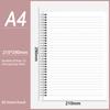 A5/B5/A4 Spiral Coil Notebook Horizontal Grid Blank Notepad Frosted Student Diary Sketchbook School Supplies Stationery