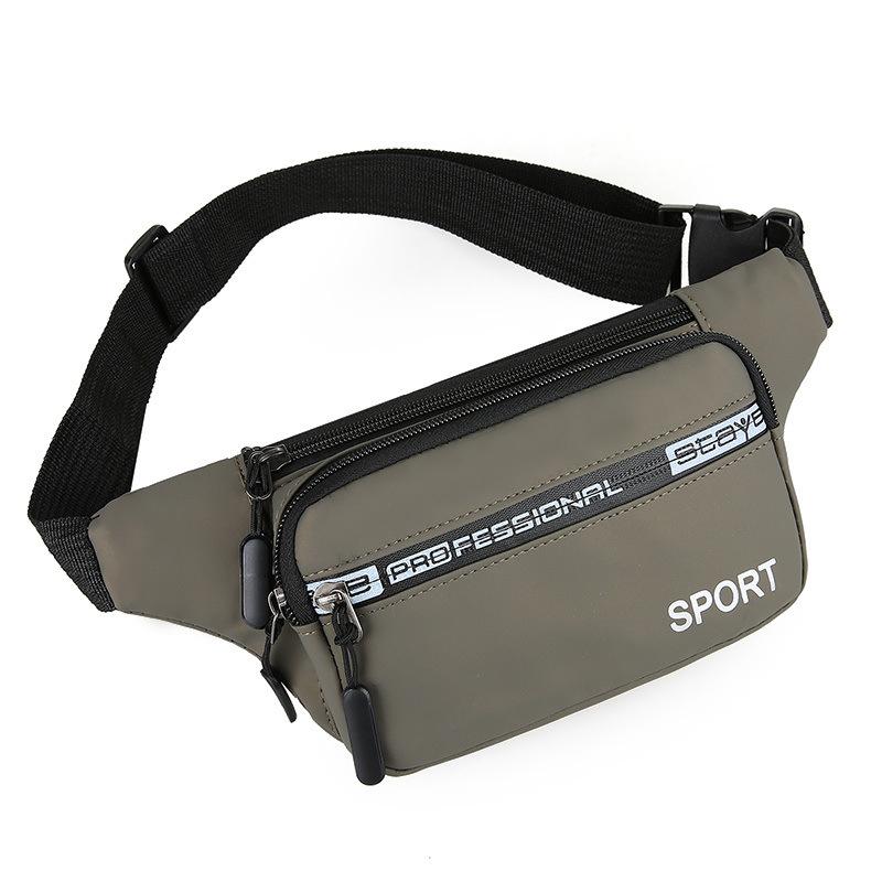 New Waist Bag for Men's Leisure Sports Outdoor Running Mobile Phone Bag Fashionable Waterproof Labor Waist Bag