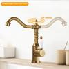 Basin Faucets Antique Color Brass Crane Bathroom Faucets Hot and Cold Water Mixer Tap Contemporary Mixer Tap Torneira 855971