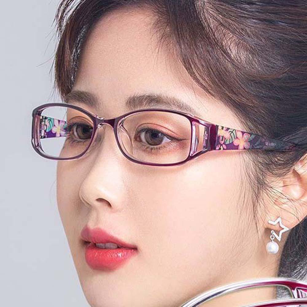 Flower Printed Elderly Reading Eyewear Zinc Zinc Alloy Anti Blu-ray Eyewear Folding Presbyopic Glasses Gift