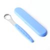 Hollow Hole Tongue Cleaner Double Side Lightweight Tongue Scraper Oral Brush with Portable Case for Travel