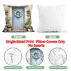 4 Pcs Rural Style Daisy Flowers Single-Sided Printed Pillowcase Cushion Cover,Suitable For Living Room,Bedroom,Car Decoration