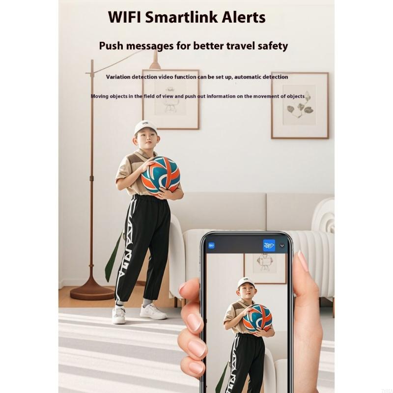 Вращающаяся на 360 градусов камера для питомцев с функцией двусторонней связи и ночным обнаружением, робот-камеры для домашней безопасности