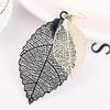 6 Pairs Metal Leaf Dangle Earrings Colorful Pendant Drop Hook Statement Earrings Set for Women Teen Girls 25-26s