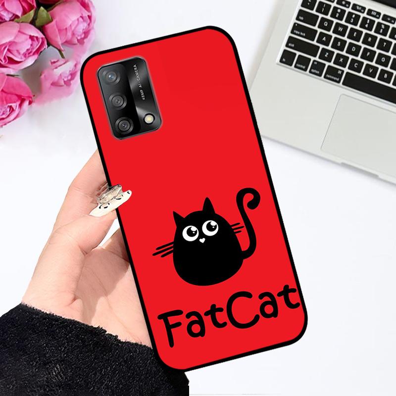 Модный художественный силиконовый чехол-мультяшка для Oppo F19/A74 с ударопрочным бампером