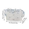 Bow Print Large Capacity Pen Case Flounce Makeup Lipstick Bag Portable Stationery Storage Bag  Kids