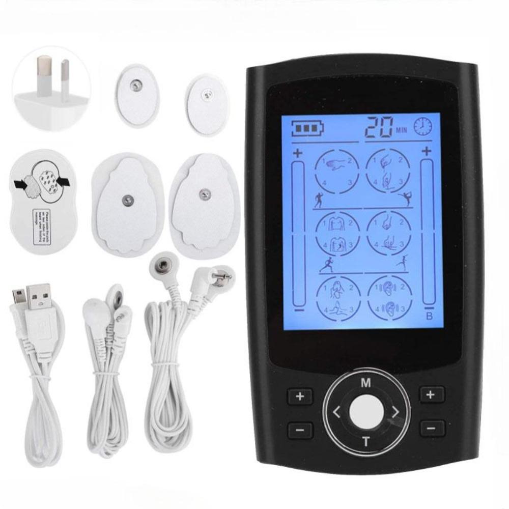Tens Unit 24 Modes 20 Intensity Electric Stimulation Massager Muscle EMS Therapy Pain Relief Adjustable Lightweight LCD Display