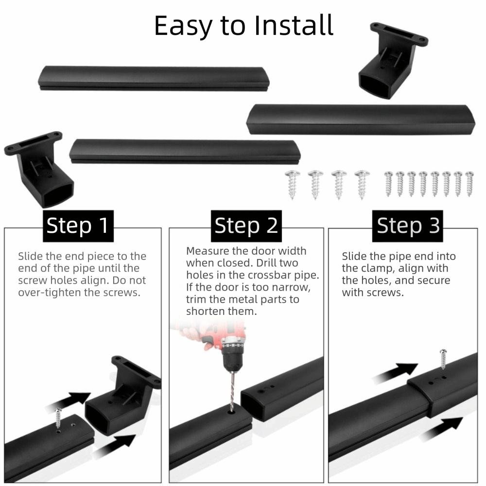 Adjustable Adjustable Grab Bar Universal Fit Aluminum Crossbar RV Screen Door Handle For RV