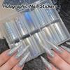 Iridescent Nail Foil Decals Mermaid Nail Decals Fashion Transfer Paper  Nail Decoration