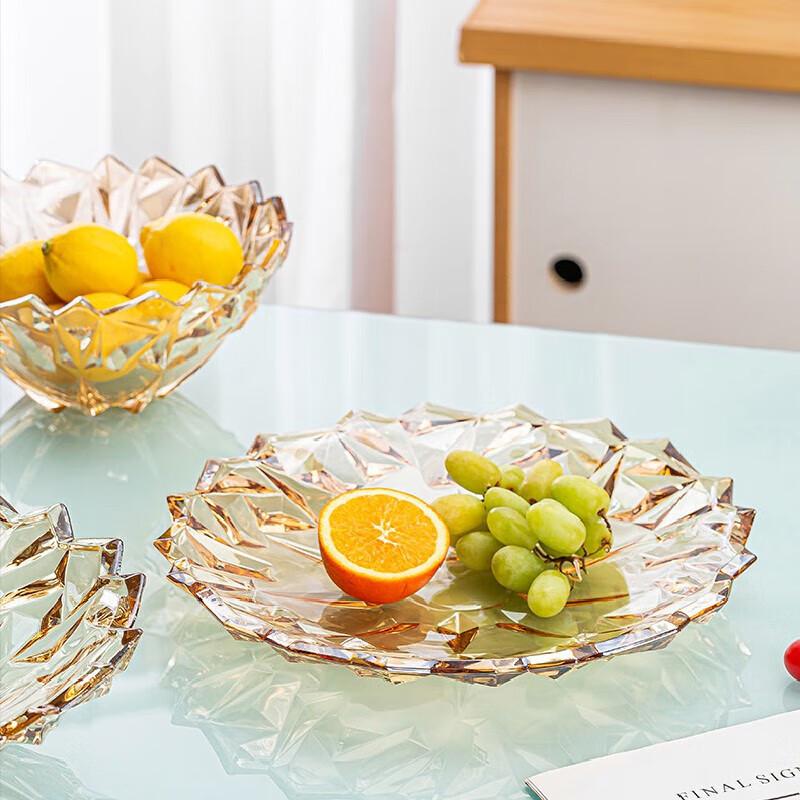 Flavens European Style Glass Fruit Plate