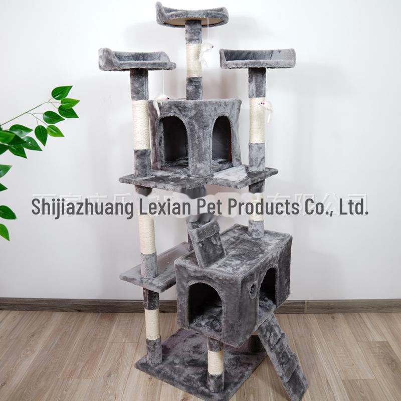 Хит продаж: Многоуровневый деревянный игровой комплекс и когтеточка для кошек