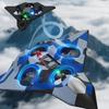 Детский радиоуправляемый самолет-истребитель K500MAX со светодиодами, 2,4 ГГц, пульт дистанционного управления, акробатический планер, полет с вращением на 360°, пенопласт EPP, игрушка для мальчика CZ63