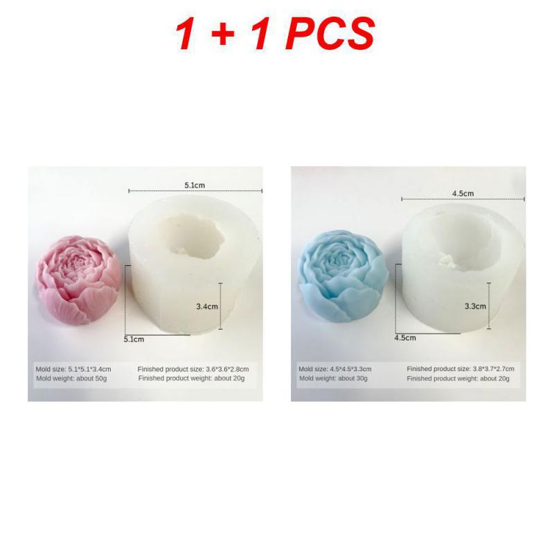 Quality Food-grade Flower Silicone Mold DIY Ornaments Handmade Soap 3D Cake Chocolate Candy Jelly Baking Tool Molds Reusable