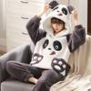 Pajamas Set Thick Winter Flannel Homewear Women Warm Sleepwear Pants Couples Home Trouser