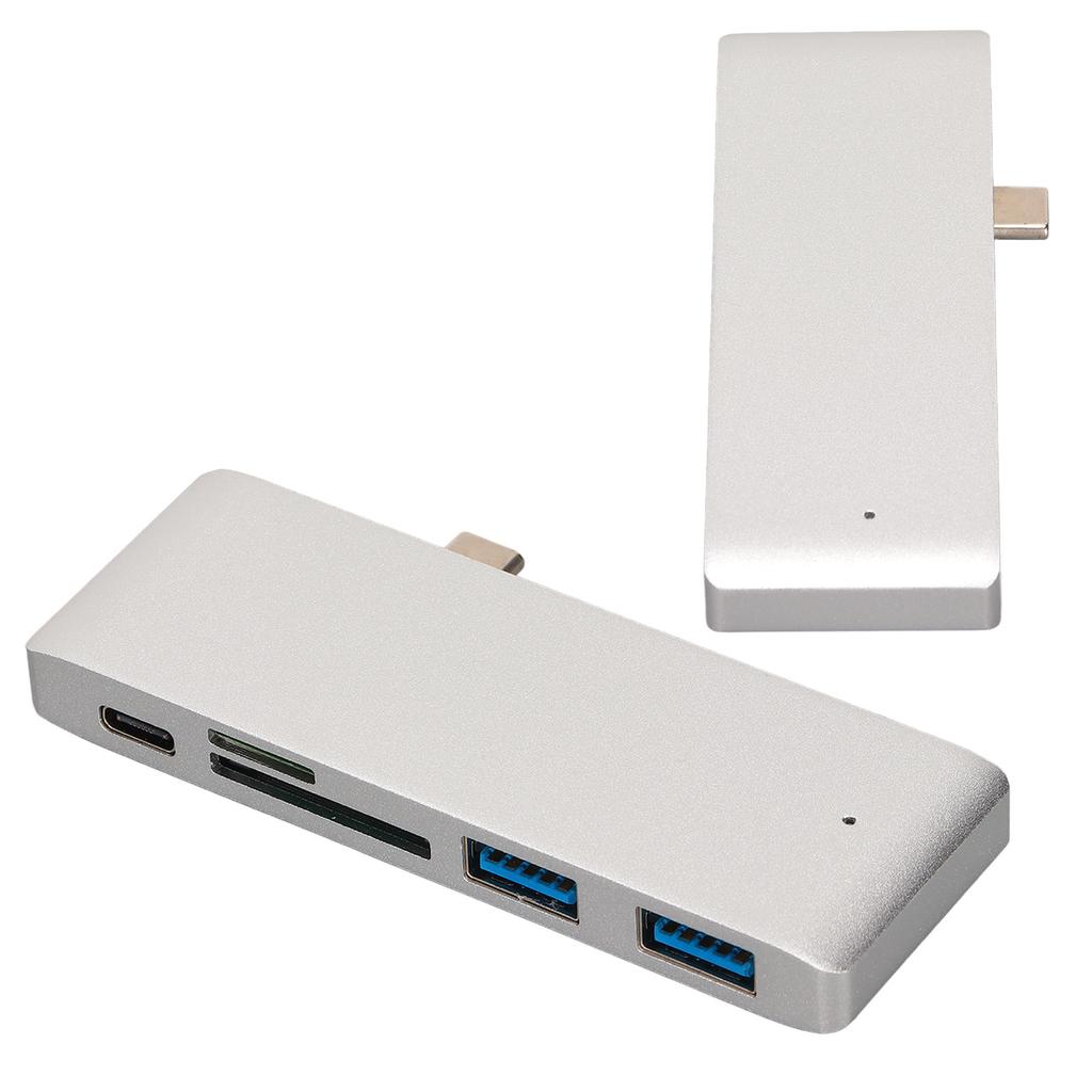 Портативный USB-C хаб 5-в-1 с PD быстрой зарядкой и расширением портов, USB-C адаптер для MacBook, для планшетов