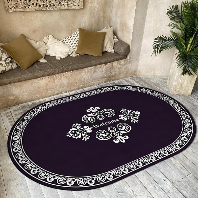 Богемные овальные коврики, украшение для комнаты, домашний декор, напольный коврик, большой ковер в гостиной, нескользящий коврик для гостиной