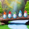 30Pcs Mini Christmas Hat Gnome Figurine Tiny Faceless Dwarf Resin