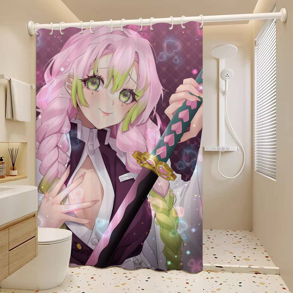 Аниме М-Мицури-Канродзи Водонепроницаемая тканевая шторка для душа Занавеска для ванной Домашняя шторка для душа в гавайском стиле