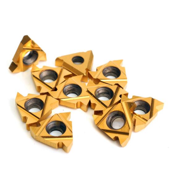 10Pcs/Set 16ER AG60 External Thread Carbide Inserts Blades Lathe Turning Tools