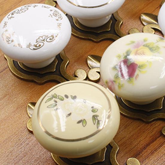 Ручка ящика, утолщение, удобная сенсорная круглая керамическая ручка для шкафа, дверная ручка, мебель