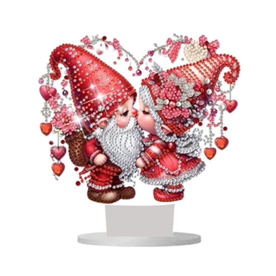 Орнамент в виде сердца любви 2D Плоский акриловый настольный декор Мультяшный орнамент в виде сердца любви
