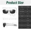 DUBERY Men Rimless Sunglasses Driving Shades Outdoor Sport Fishing Sun Glasses Ultralight Frame UV400